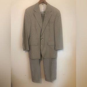 Ralph Lauren Seersucker Suit Sz Medium